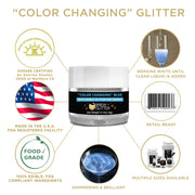 Blue Edible Color Changing Brew Glitter | Cocktail Beverage Glitter