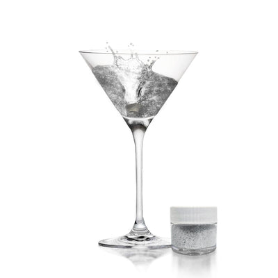 Silver Brew Glitter | Cocktail Beverage Glitter